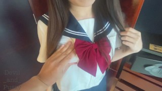 Japanese student waiting for orgasm and creampie – Master made me scream out for the orgasm loudly